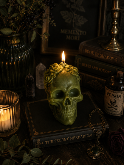 Schedel Kaars – Spooky Design 💀