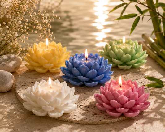 Lotus Bloem Kaars – Bloom Design 🌸