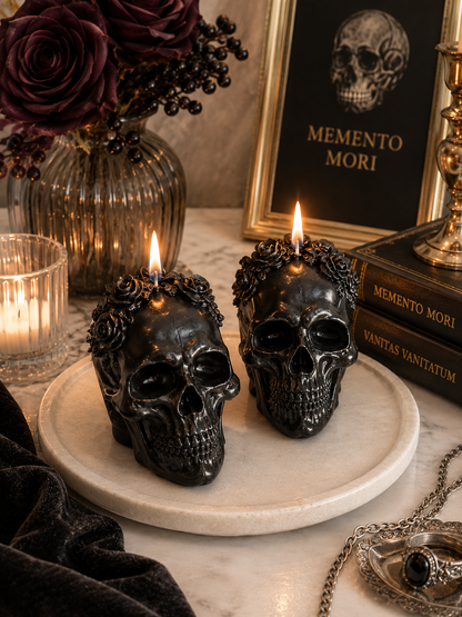 Schedel Kaars – Spooky Design 💀