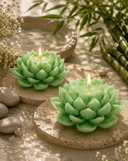 Lotus Bloem Kaars – Bloom Design 🌸