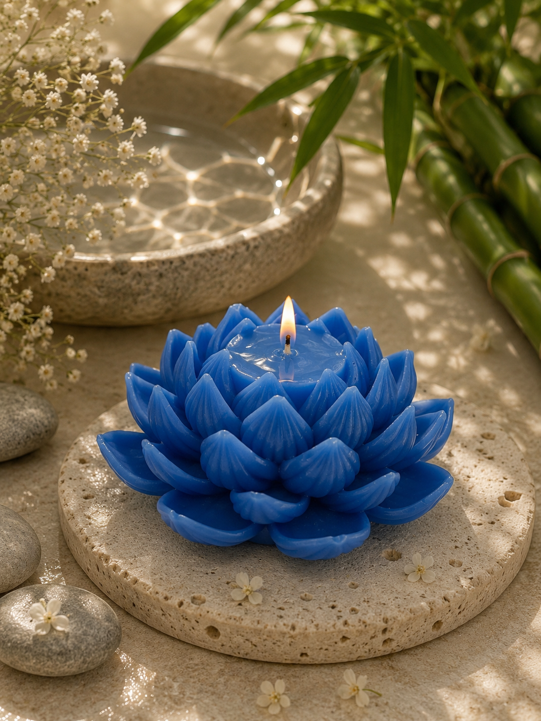 Lotus Bloem Kaars – Bloom Design 🌸