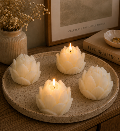 Lotus Kaars – Serenity Design 🪷