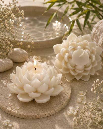 Lotus Bloem Kaars – Bloom Design 🌸