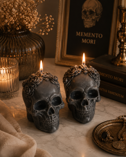 Schedel Kaars – Spooky Design 💀