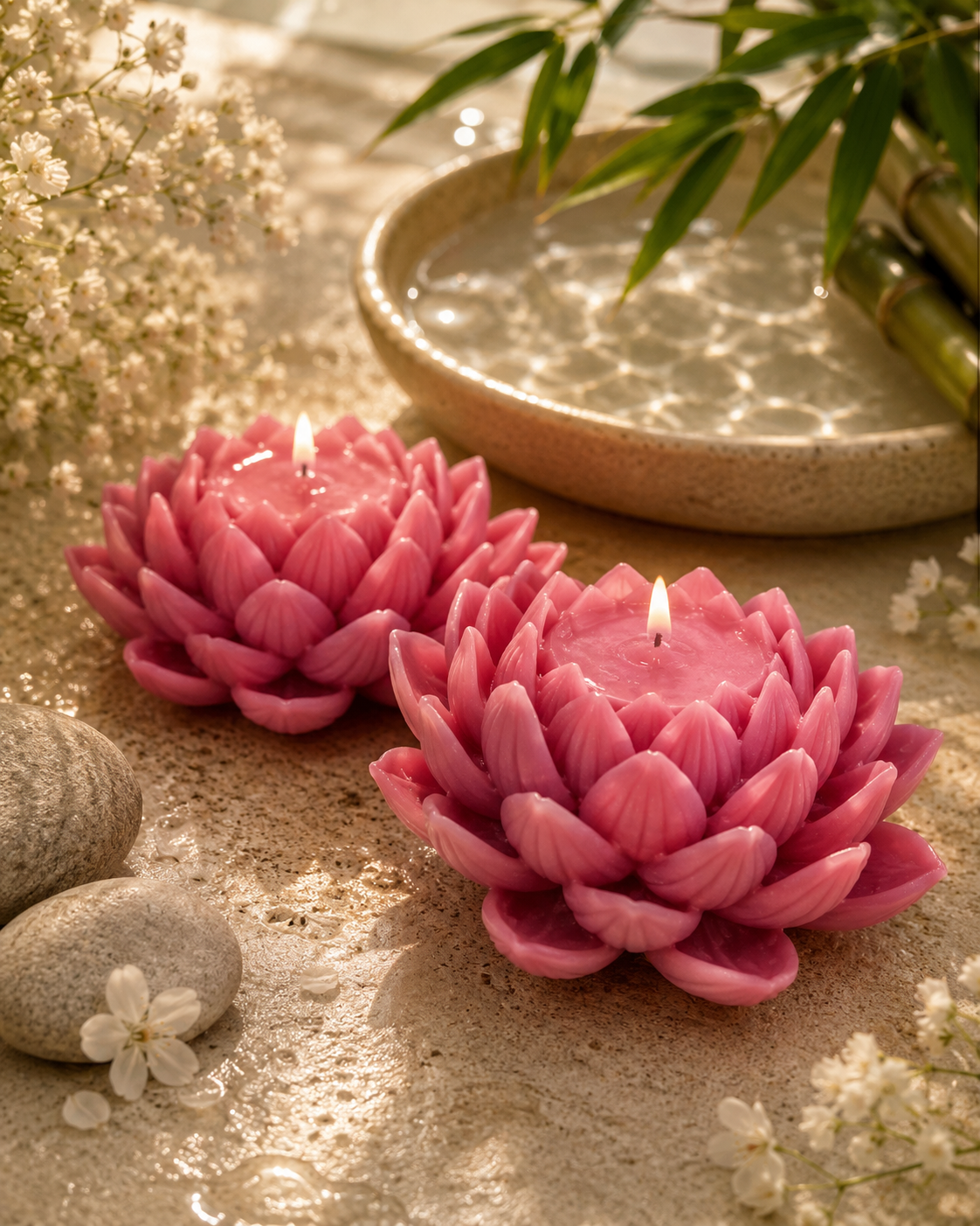 Lotus Bloem Kaars – Bloom Design 🌸