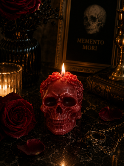 Schedel Kaars – Spooky Design 💀