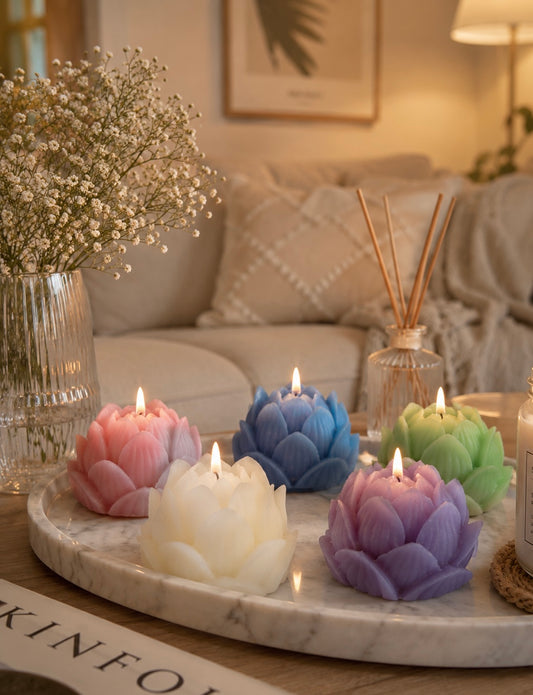 Lotus Kaars – Serenity Design 🪷