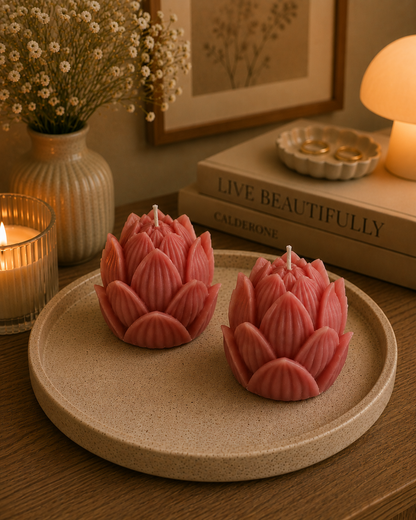 Lotus Kaars – Serenity Design 🪷